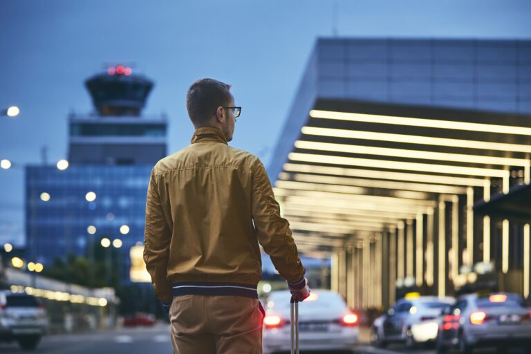 Airport at night